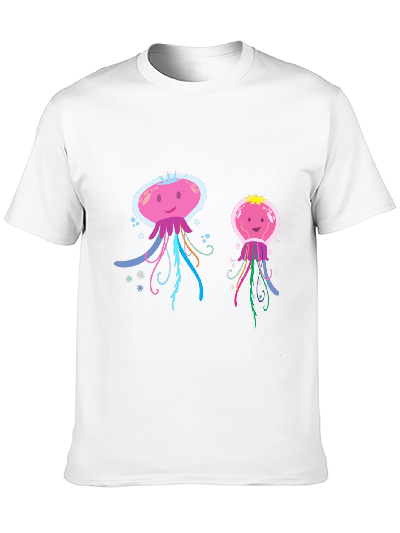 Cute Jellyfish Graphic T-Shirt - Black Cotton Tee
