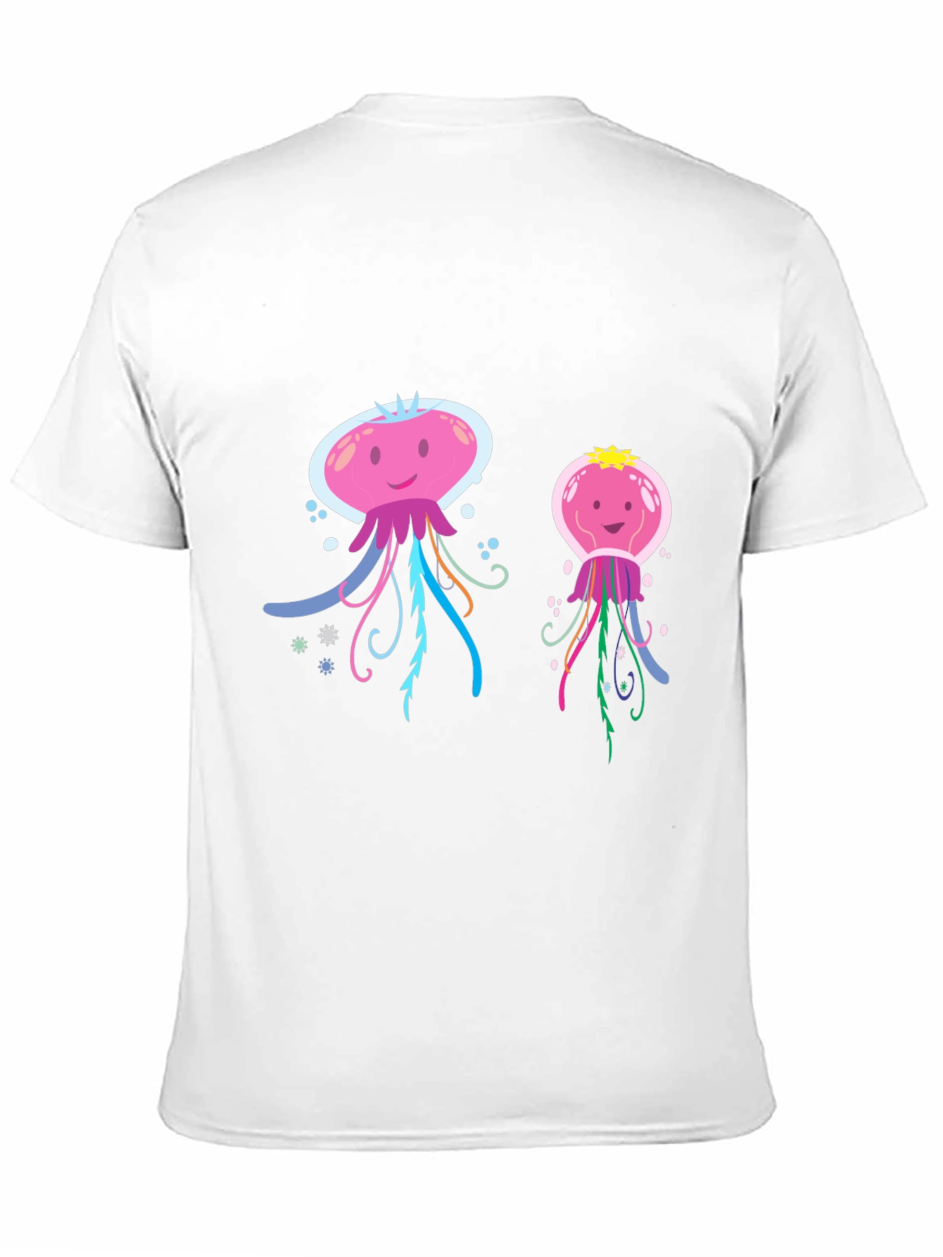 Cute Jellyfish Graphic T-Shirt - Black Cotton Tee