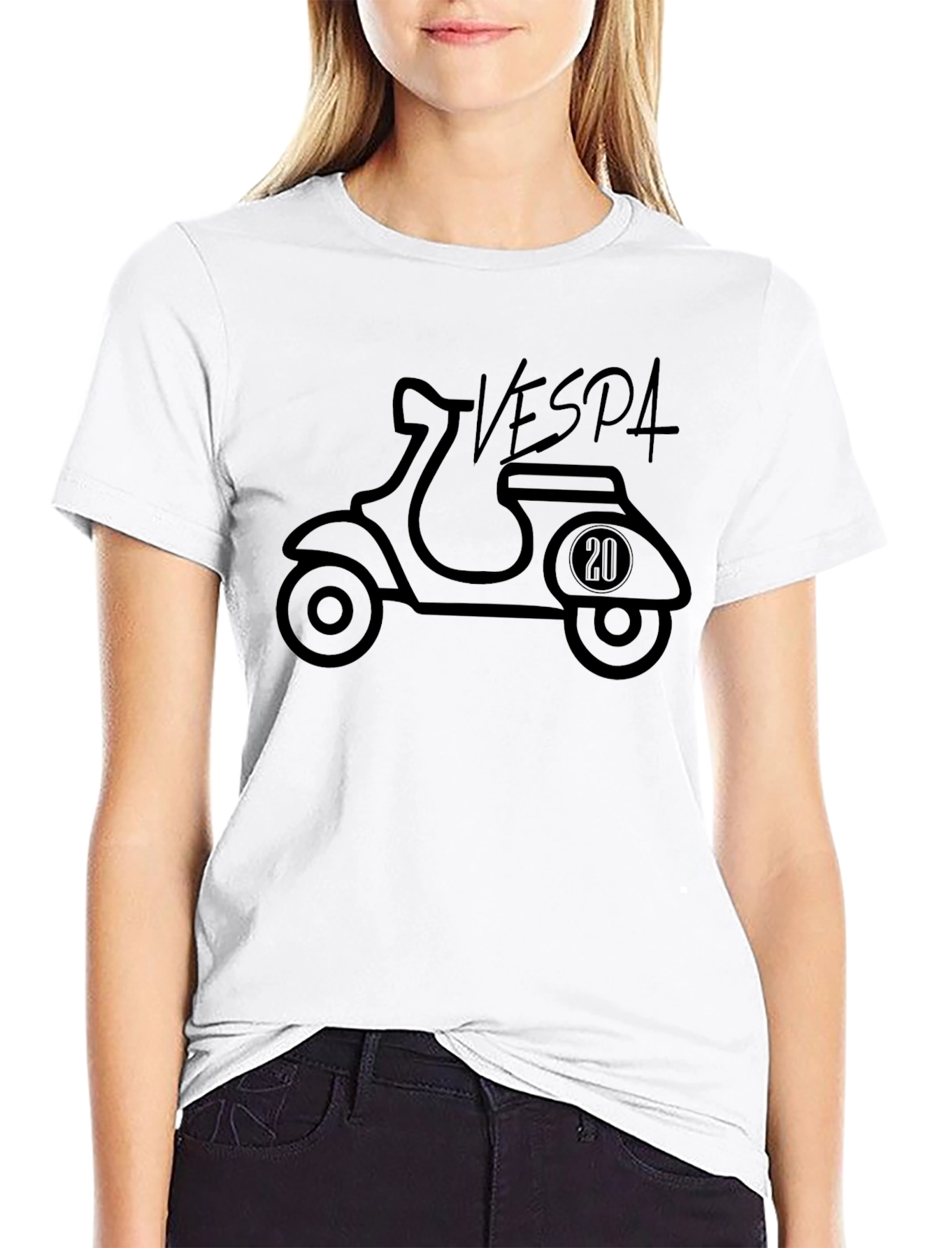 Vespa Scooter T-Shirt - Classic Italian Style