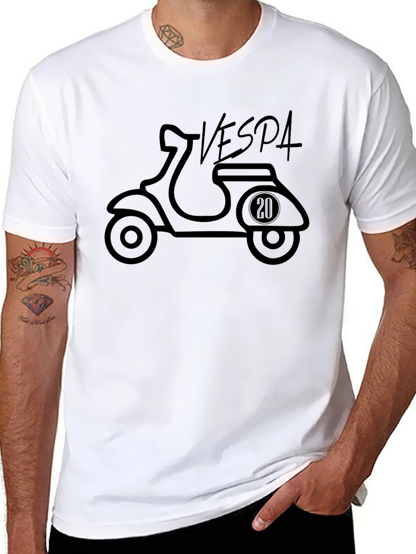 Vespa Scooter T-Shirt - Classic Italian Style