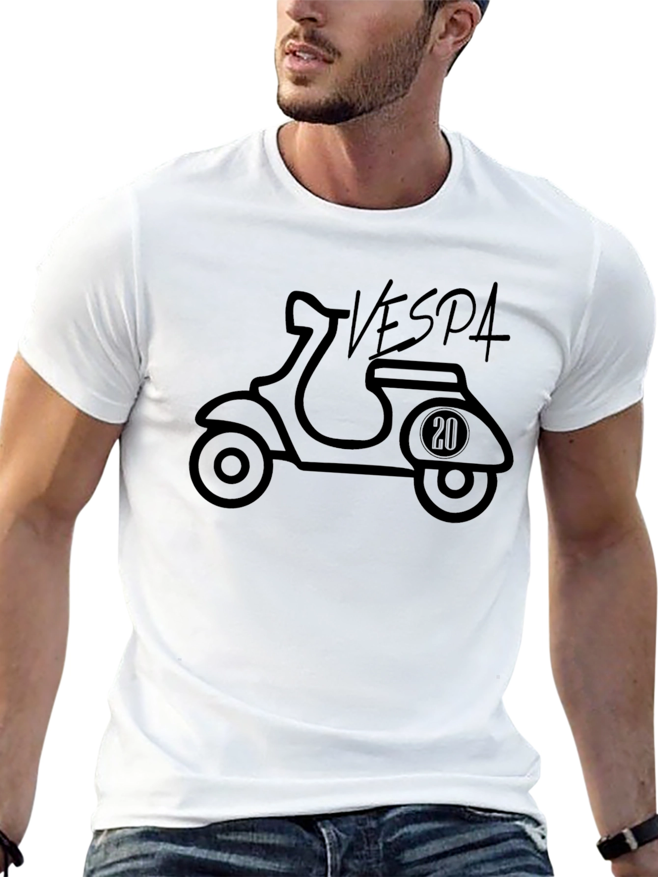Vespa Scooter T-Shirt - Classic Italian Style