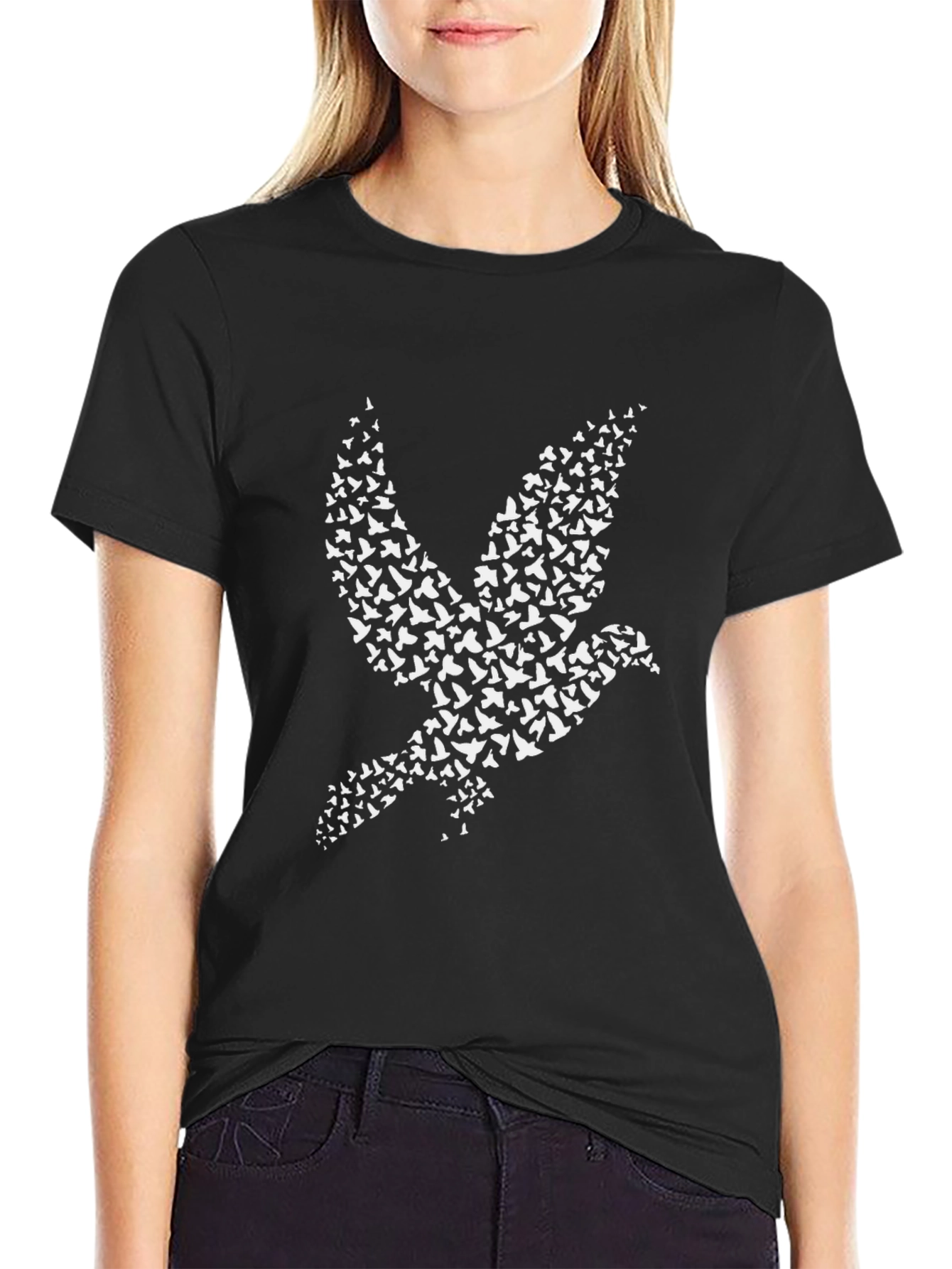 Dove Bird T-Shirt - Artistic Graphic Tee