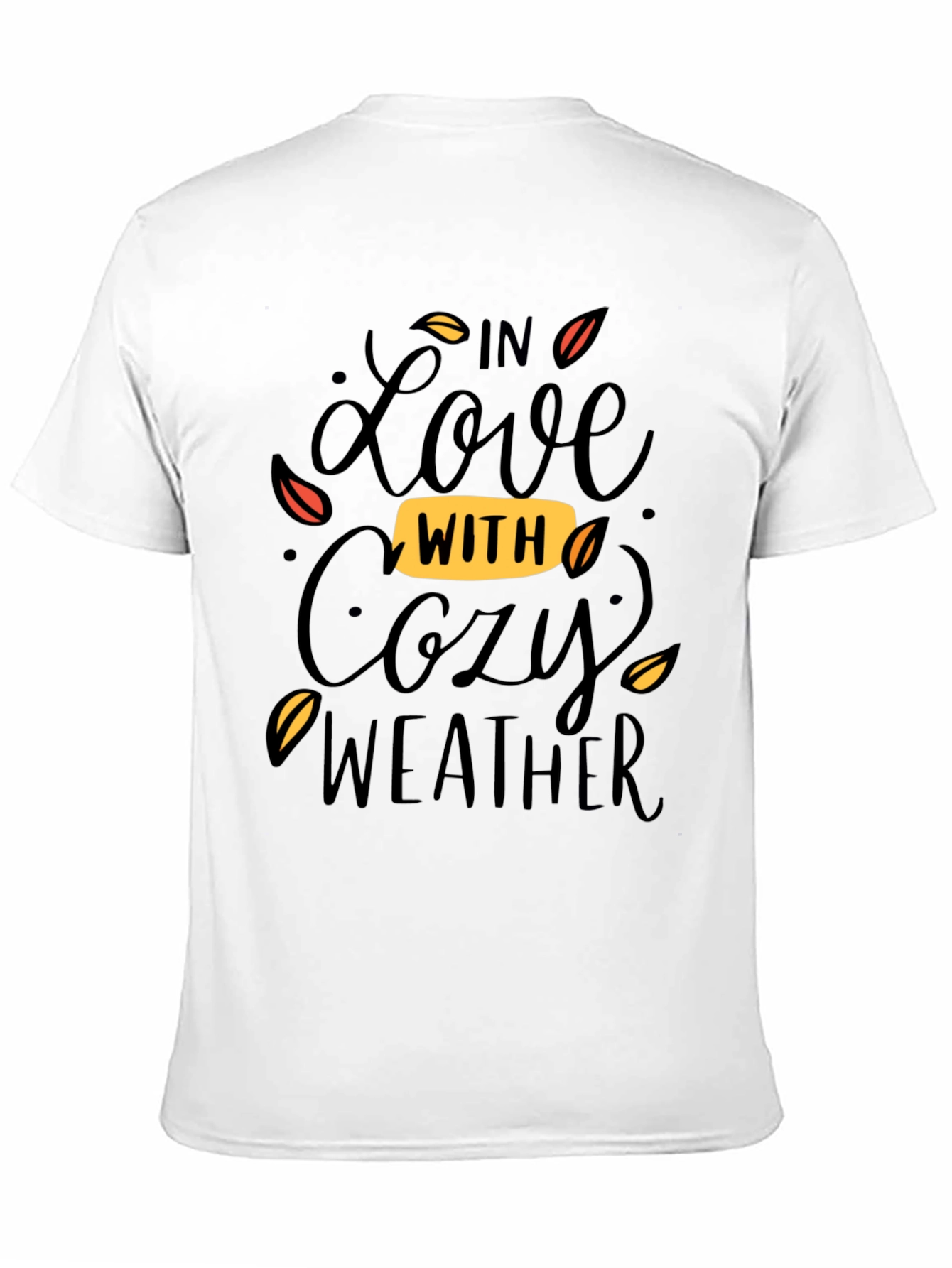 Cozy Weather Graphic Tee - Soft Black T-Shirt