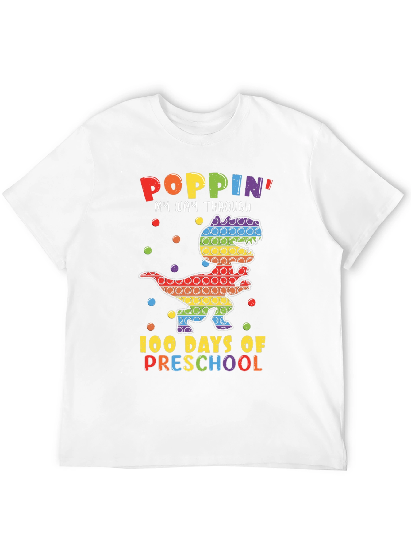 Poppin My Way Through 100 Days of Preschool T-Shirt