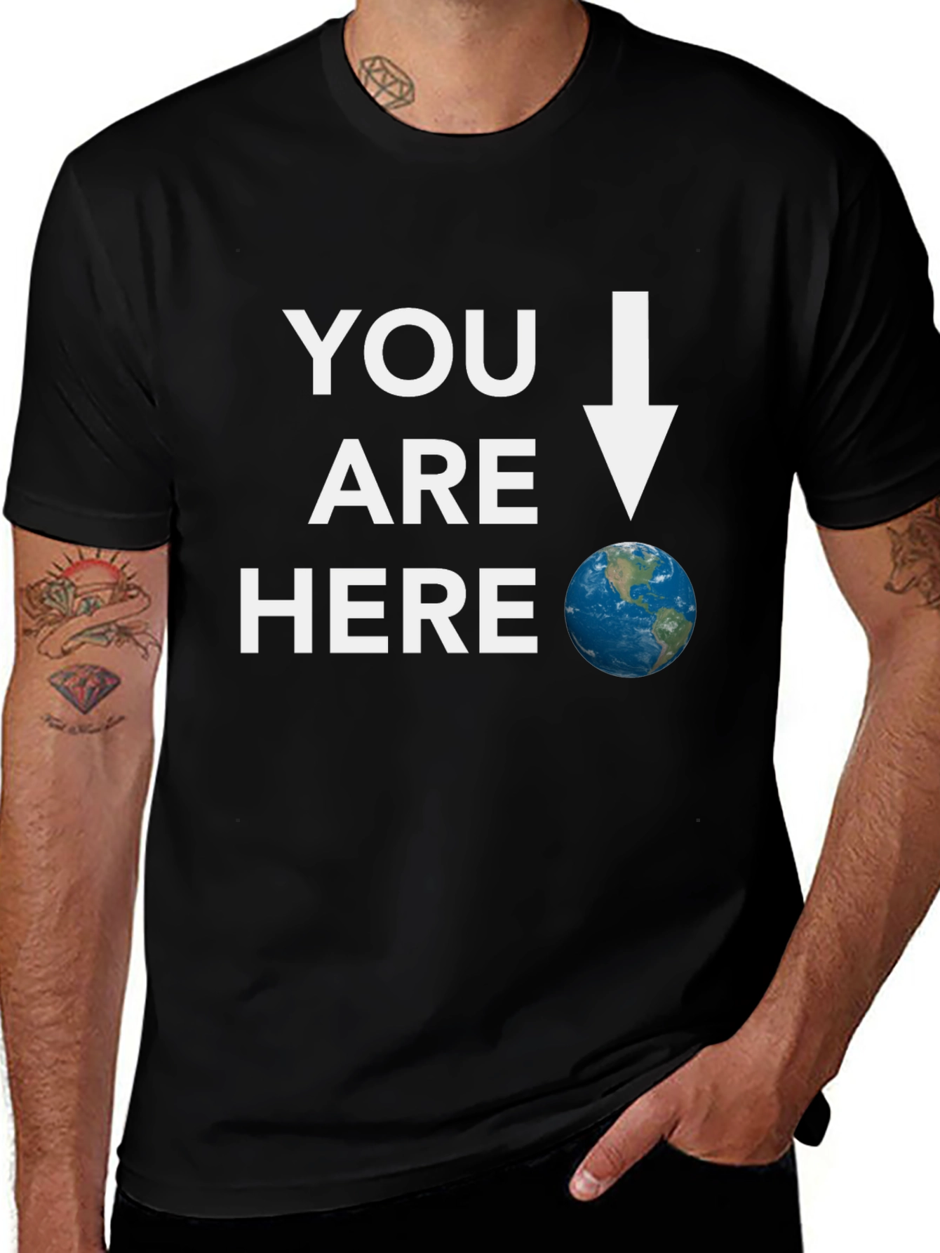 You Are Here Earth Graphic Tee