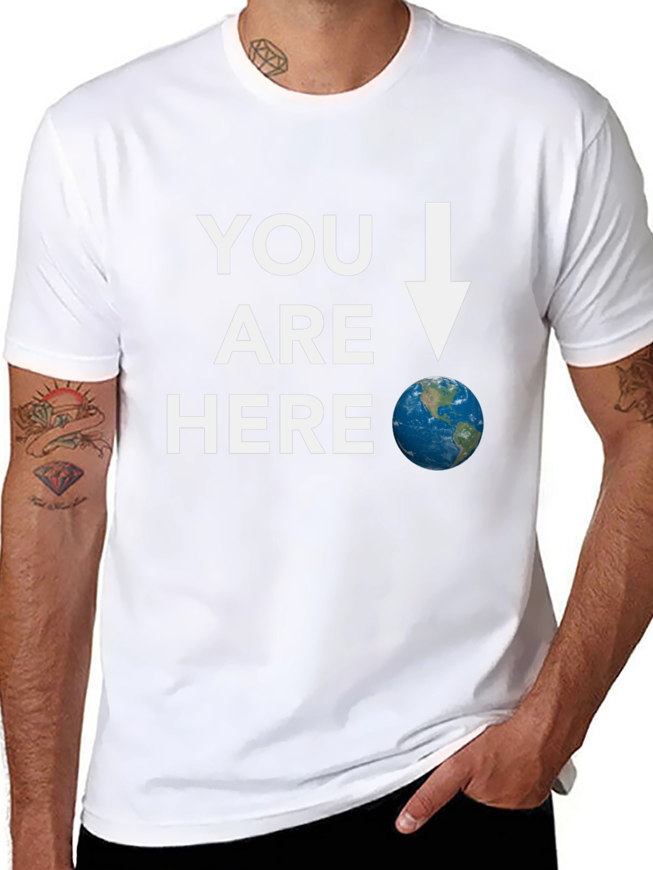 You Are Here Earth Graphic Tee