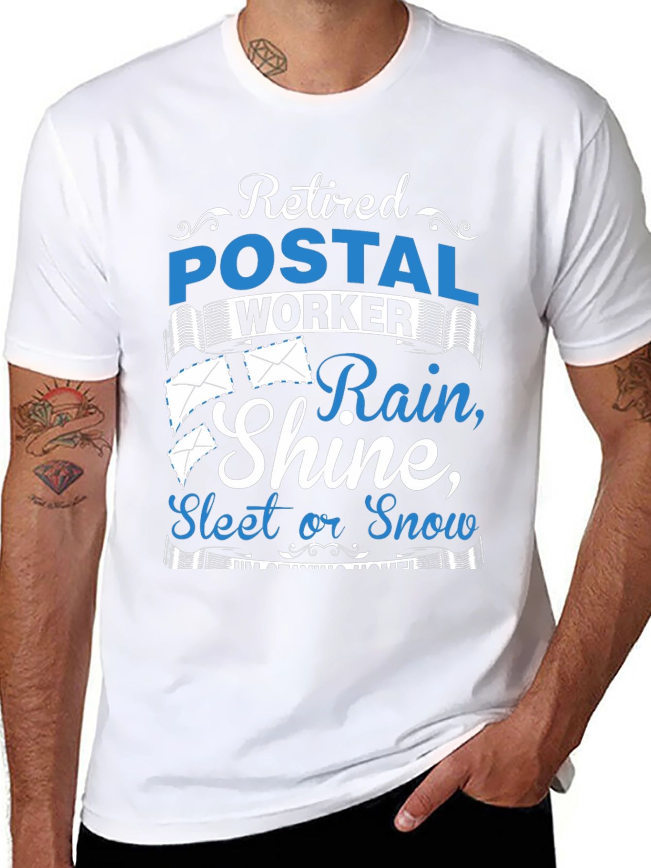Retired Postal Worker Graphic T-Shirt