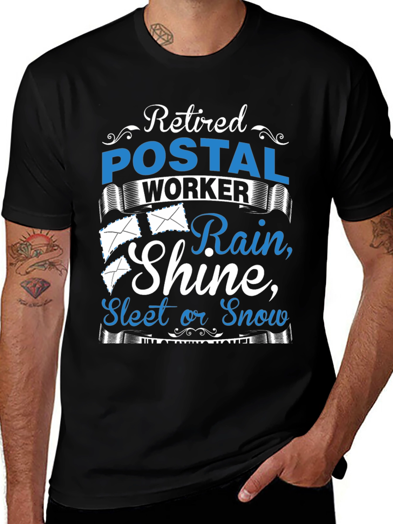 Retired Postal Worker Graphic T-Shirt