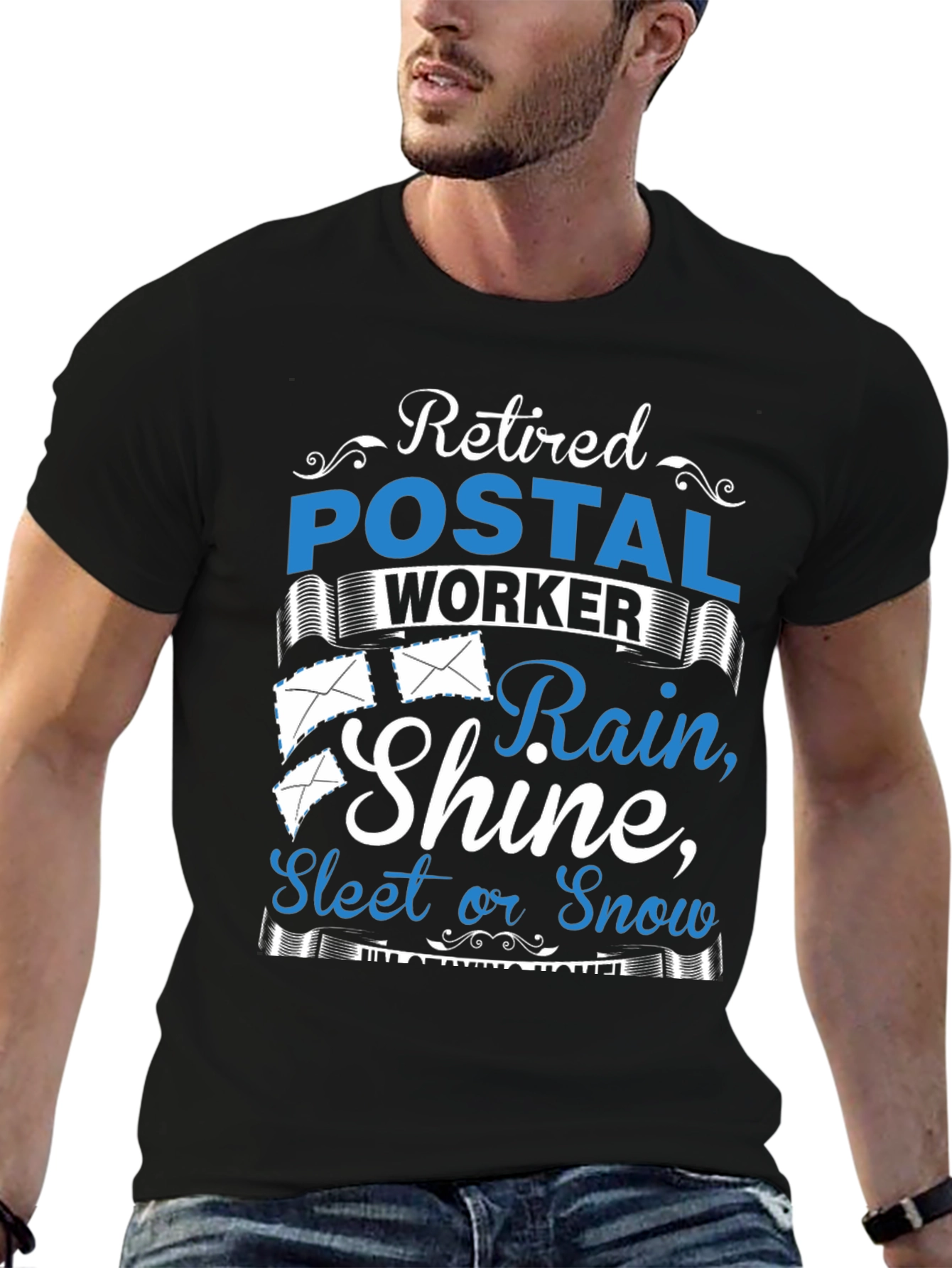 Retired Postal Worker Graphic T-Shirt