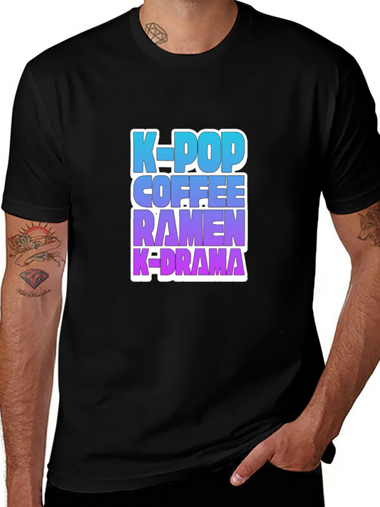K-Pop Coffee Ramen K-Drama T-Shirt