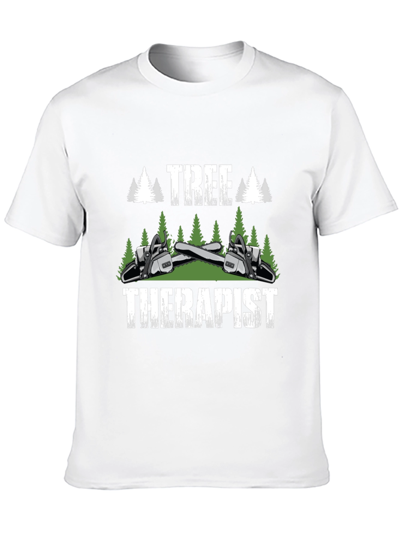 Tree Therapist T-Shirt - Arborist Chainsaw Graphic Tee
