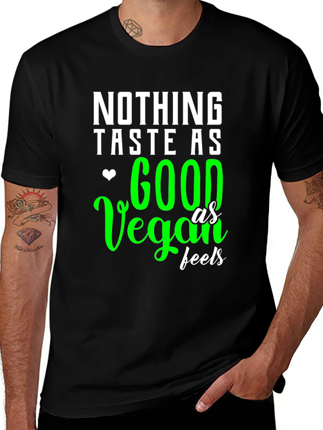 Vegan Feels T-Shirt - Taste Good Saying