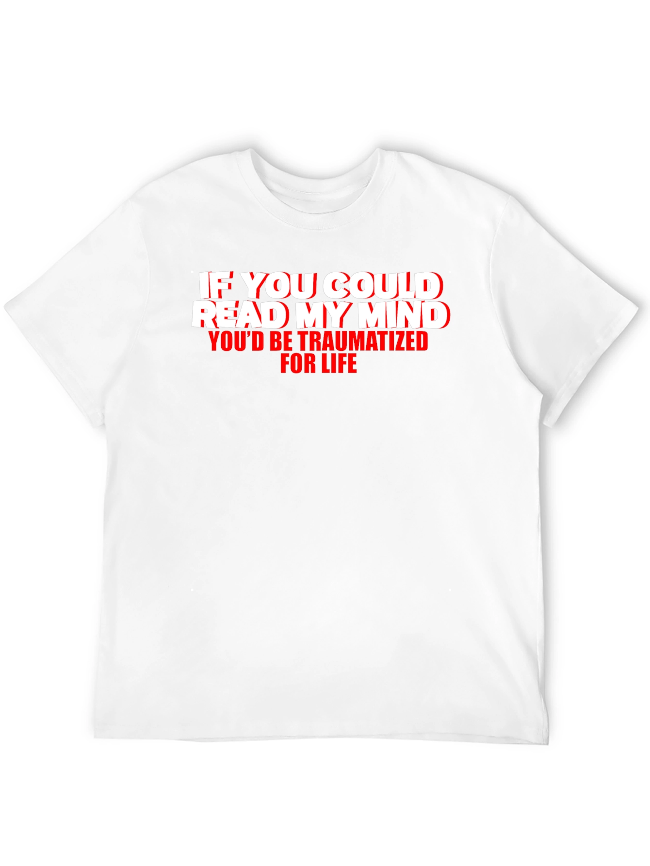 Traumatized Mind Graphic Tee - Funny Novelty T-Shirt