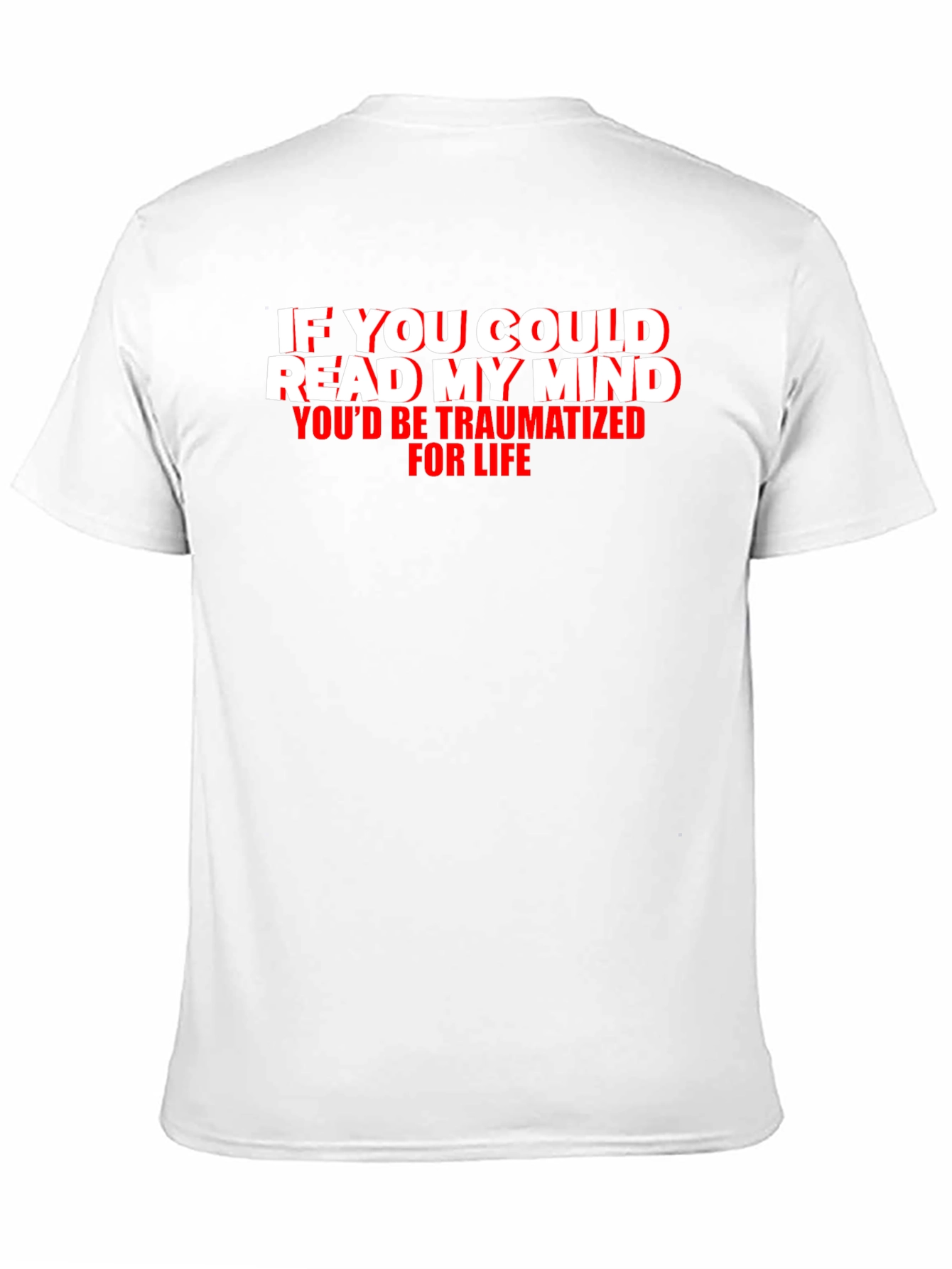 Traumatized Mind Graphic Tee - Funny Novelty T-Shirt