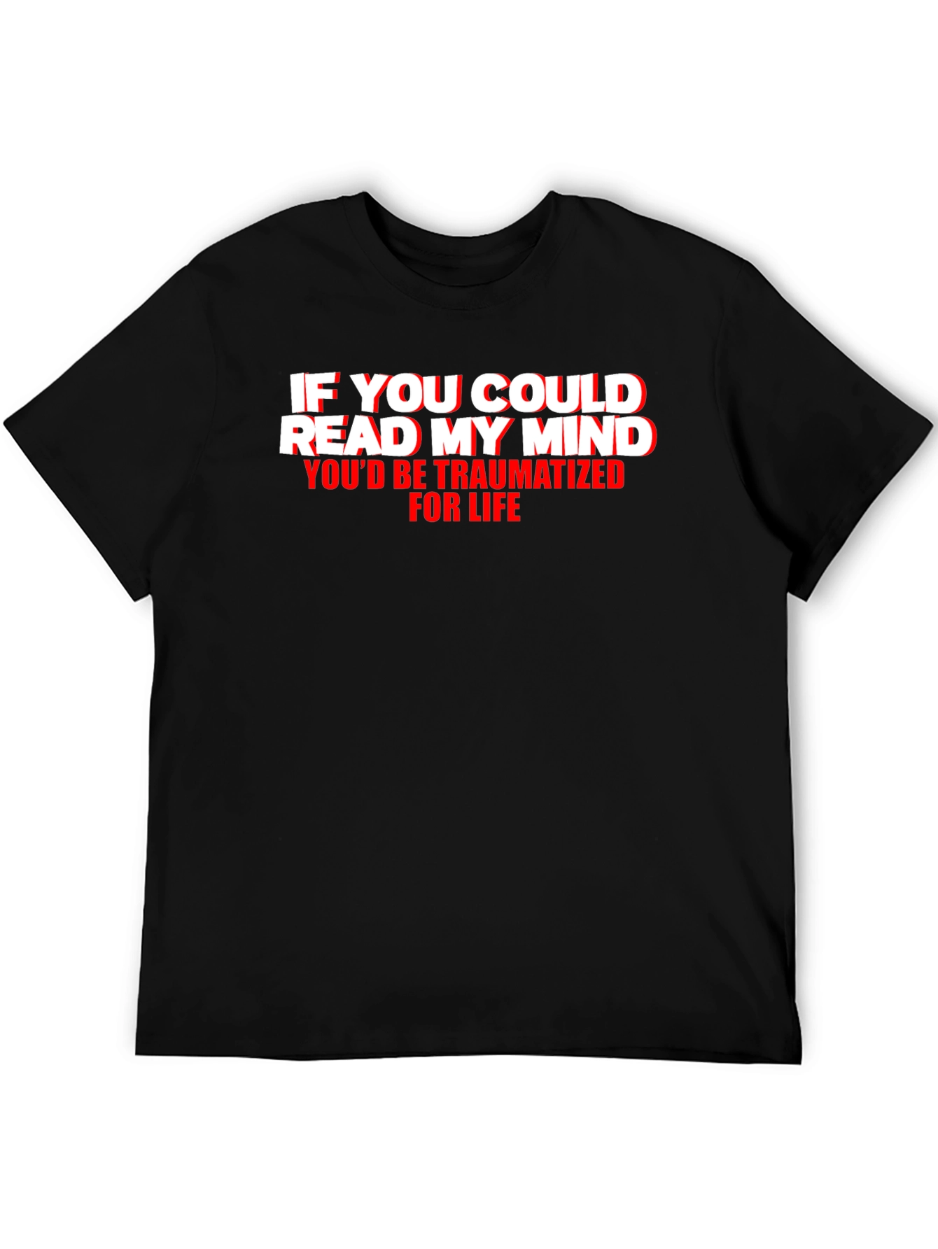 Traumatized Mind Graphic Tee - Funny Novelty T-Shirt