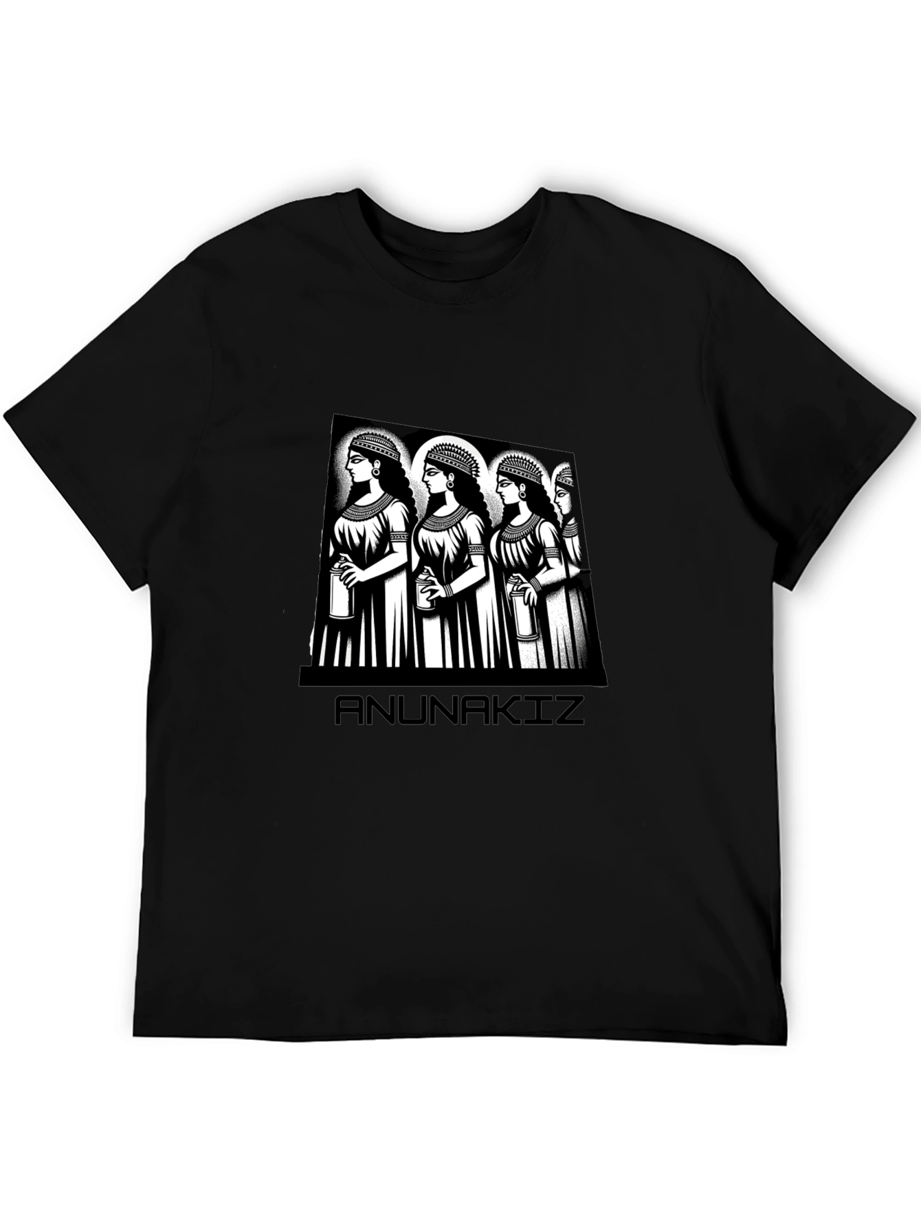 Anunnaki Women Graphic Black T-Shirt