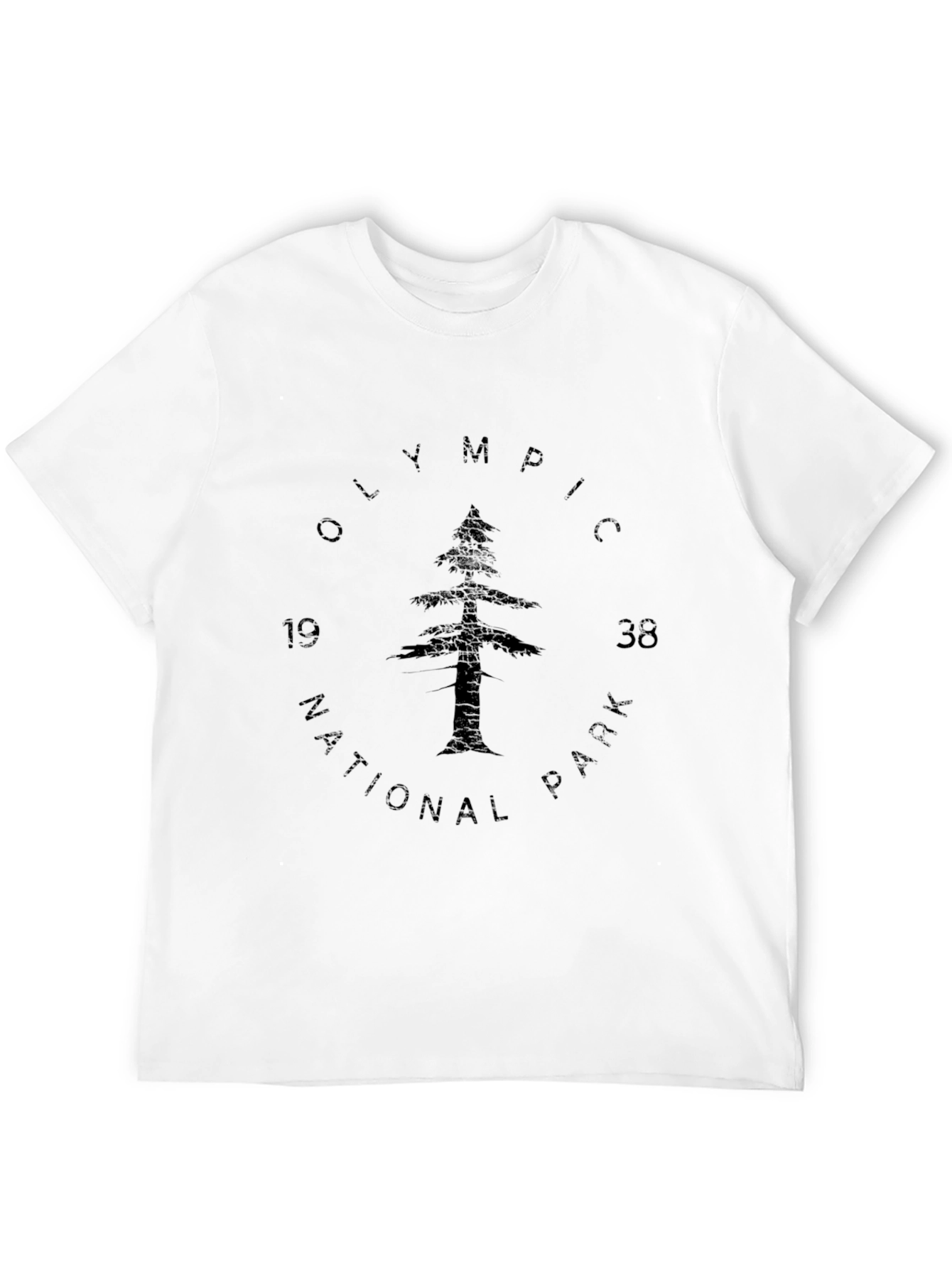 Olympic National Park 1938 Black T-Shirt