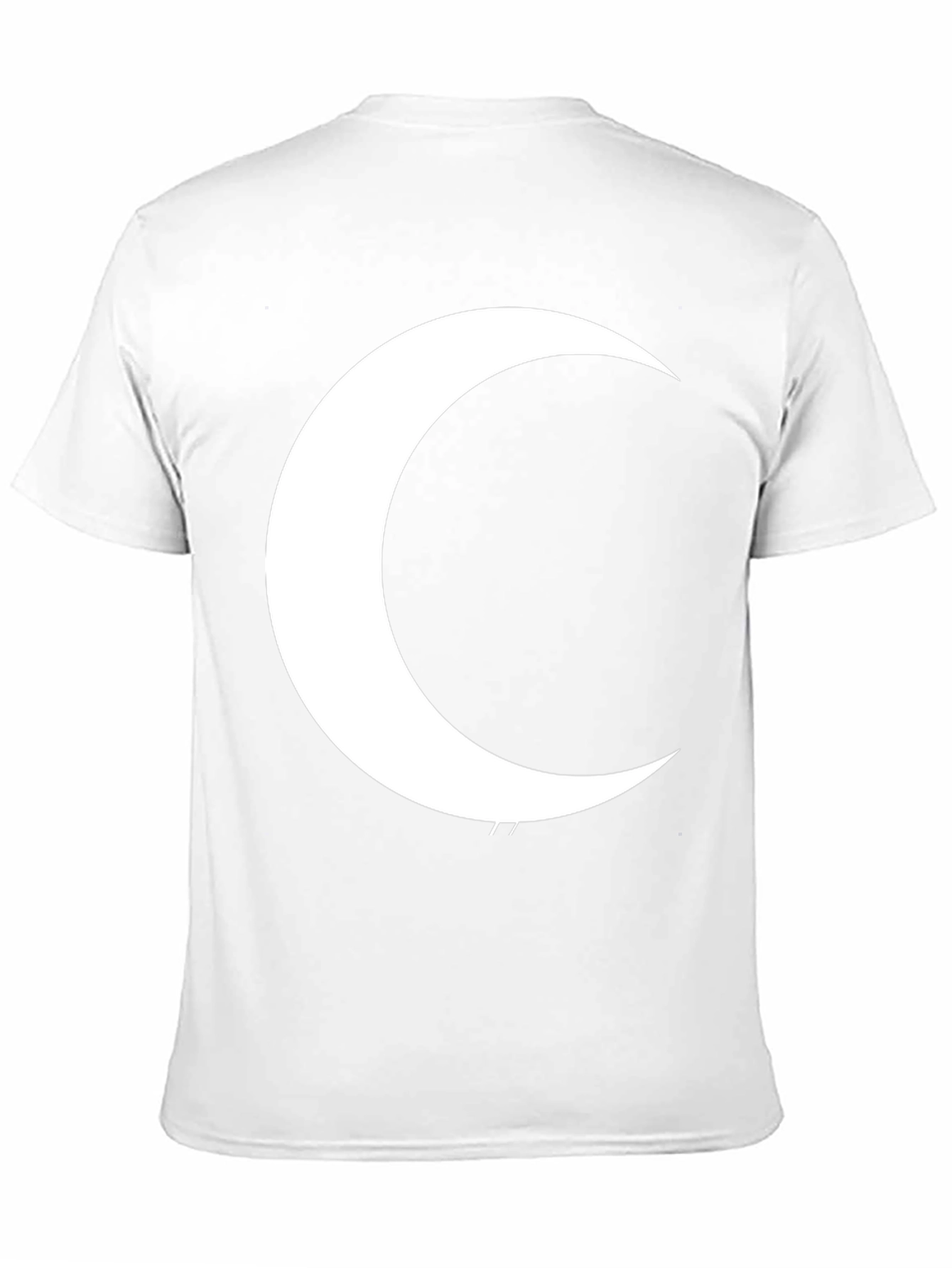 Crescent Moon Graphic T-Shirt - Black