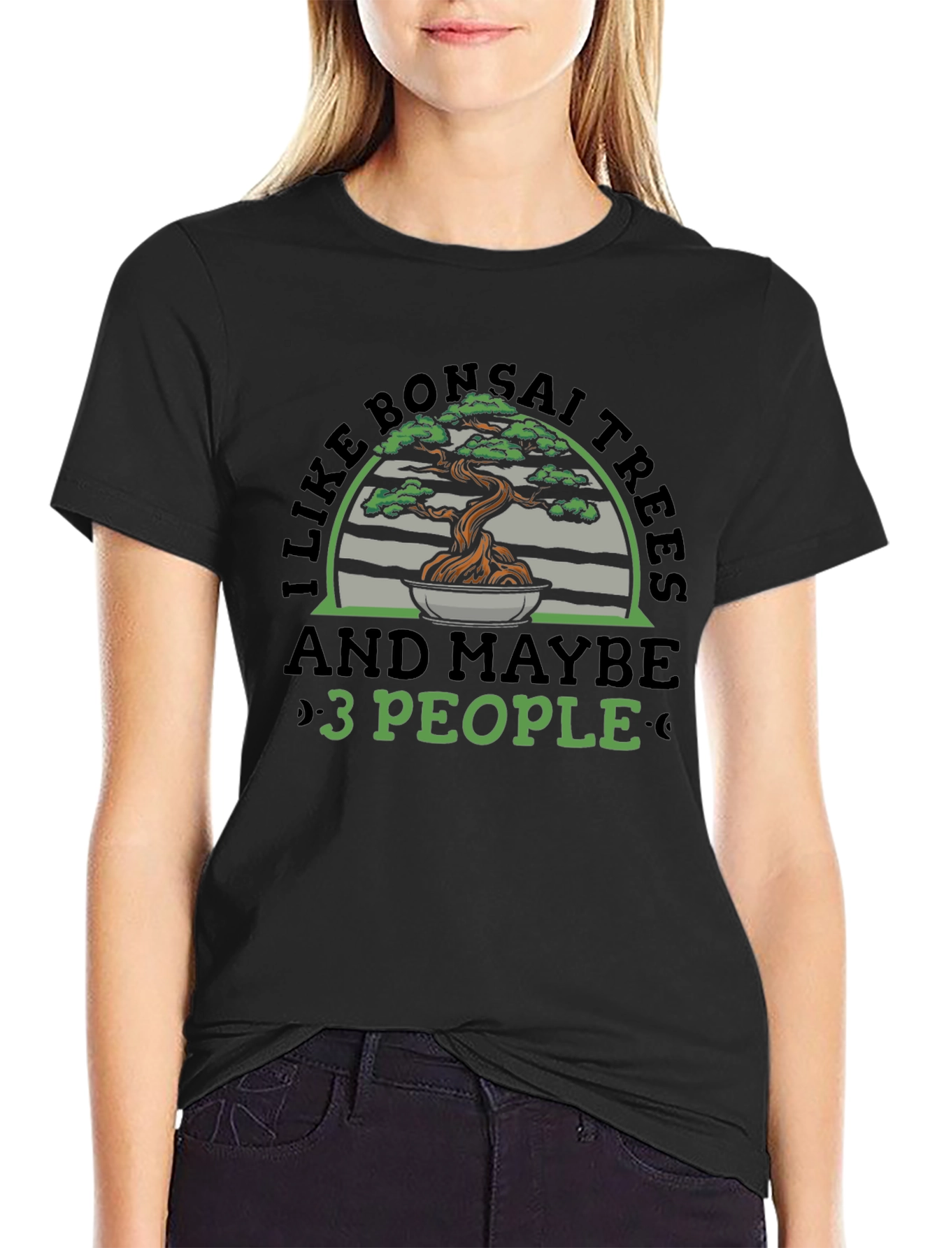 Bonsai Trees & 3 People Graphic Tee