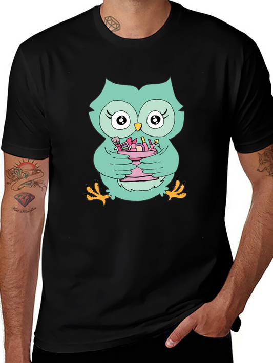 Cute Owl Makeup Lover T-Shirt