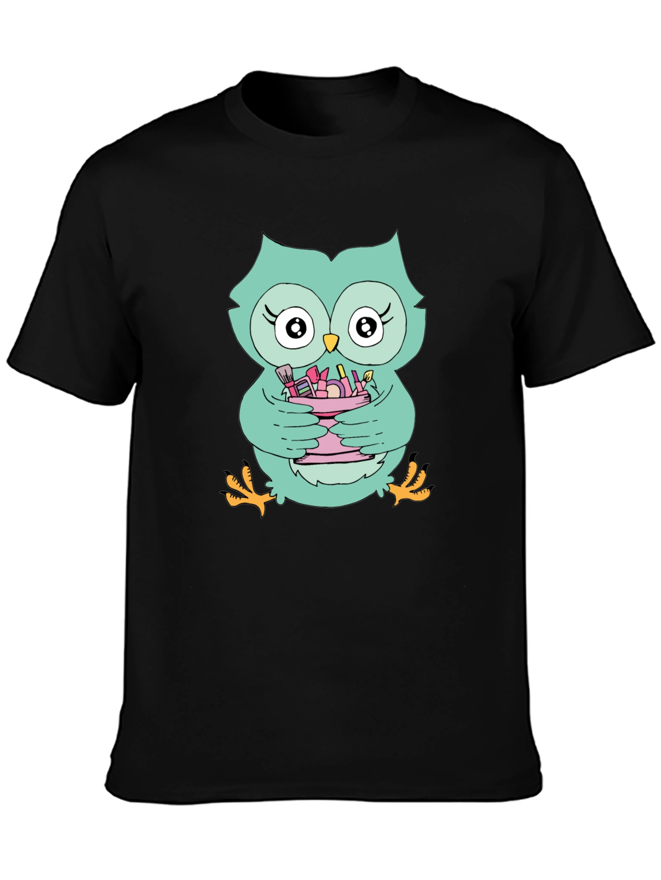Cute Owl Makeup Lover T-Shirt