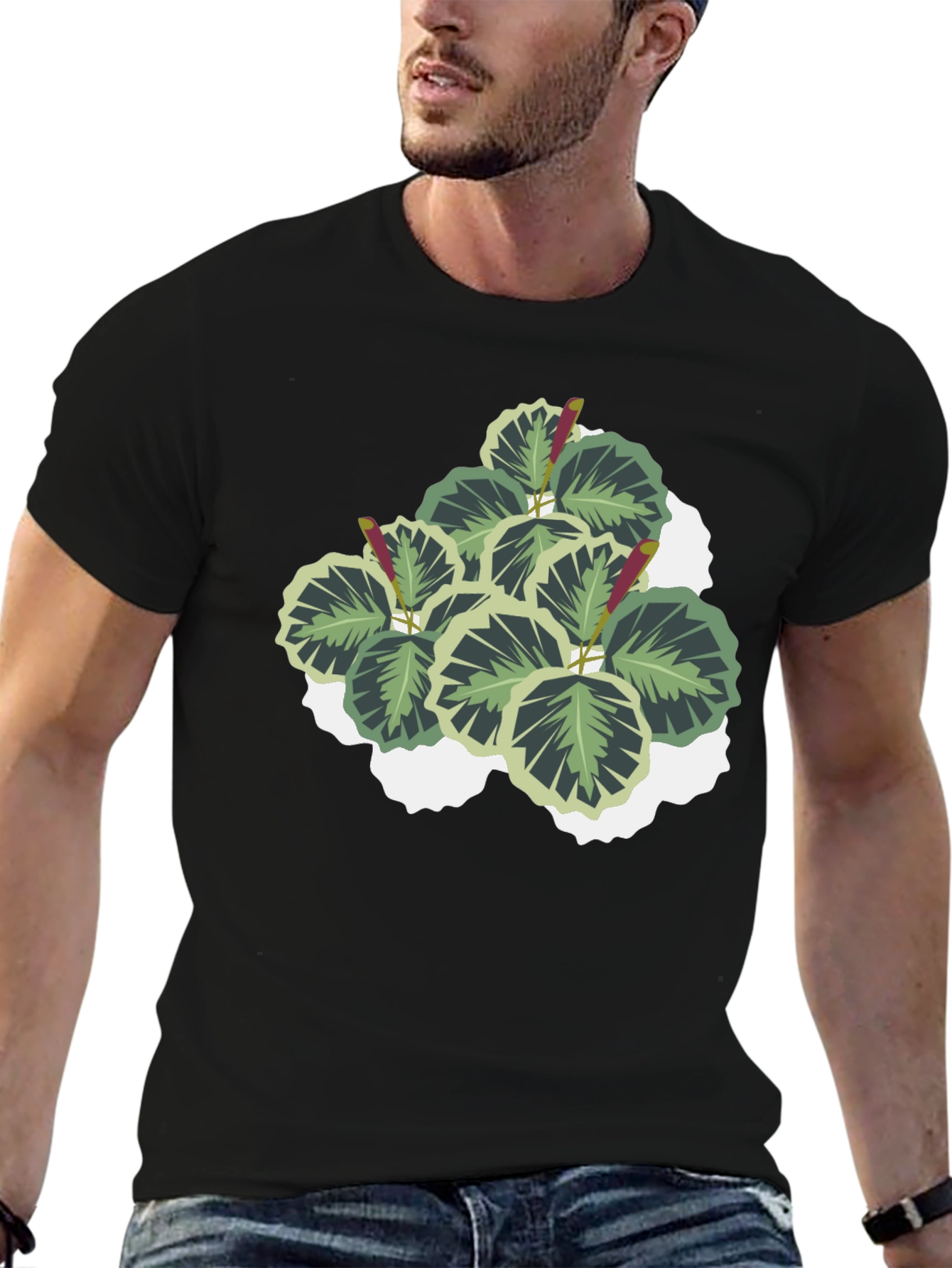 Plant Graphic T-Shirt - Soft Cotton Blend