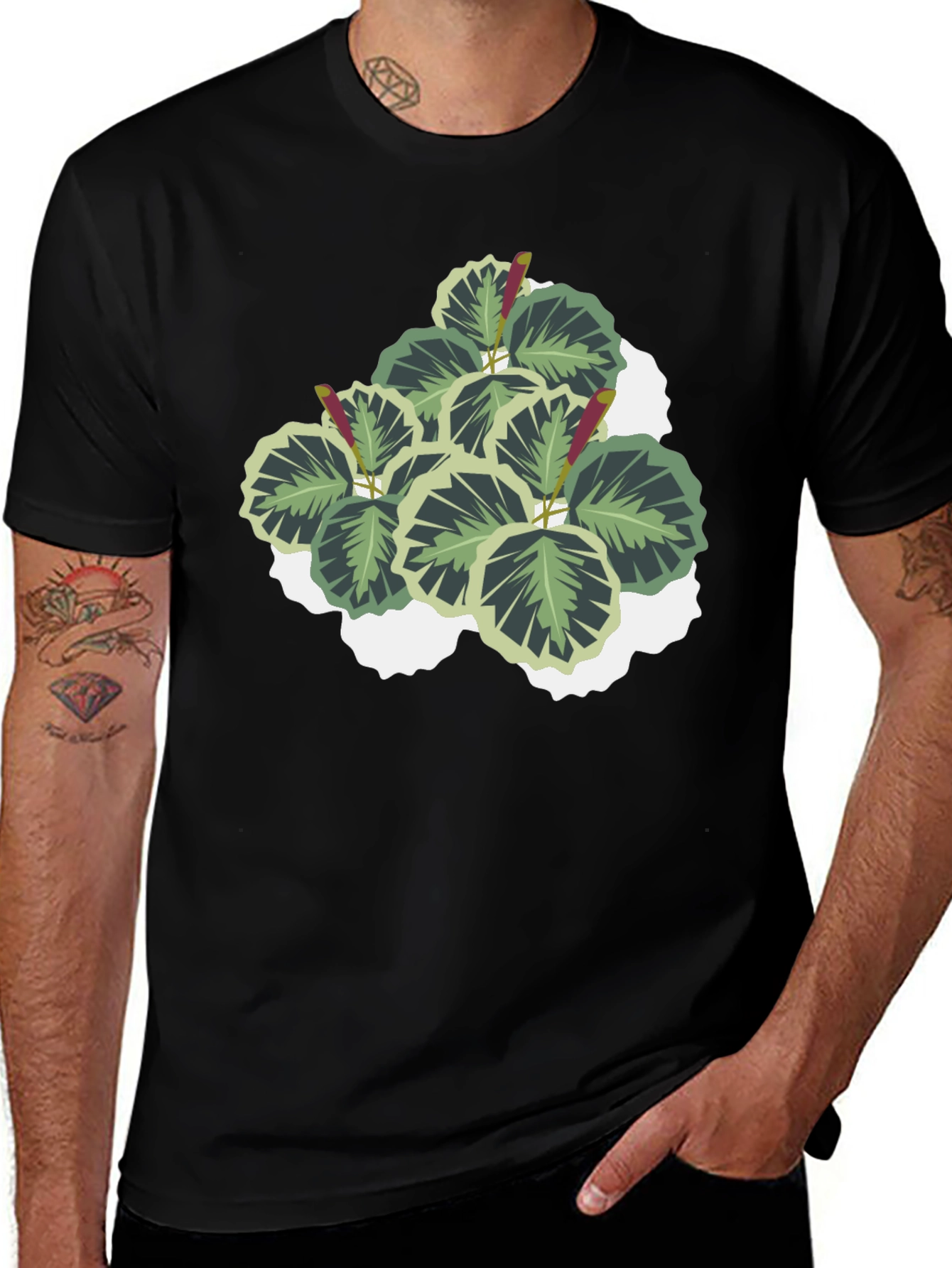 Plant Graphic T-Shirt - Soft Cotton Blend
