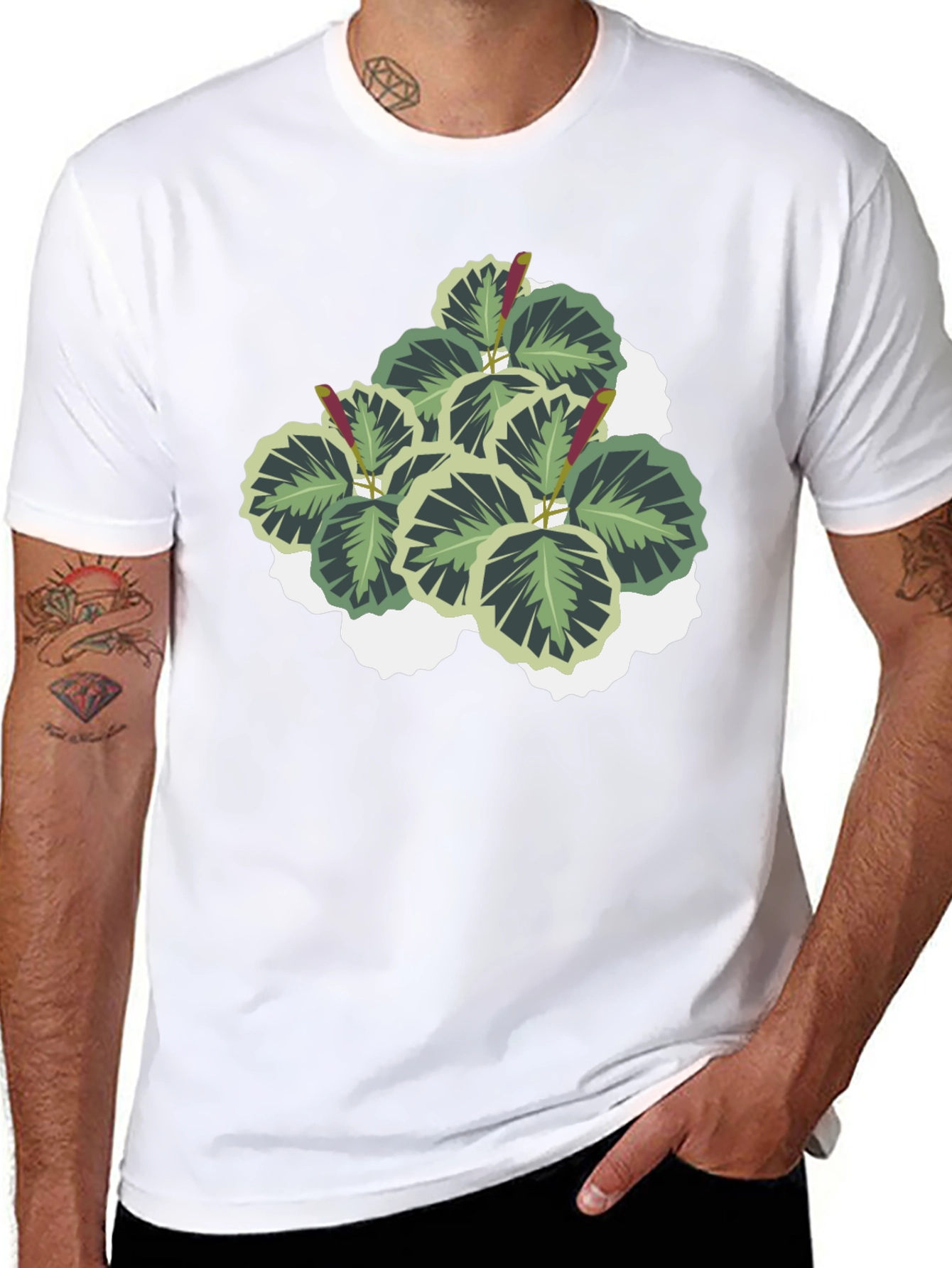 Plant Graphic T-Shirt - Soft Cotton Blend