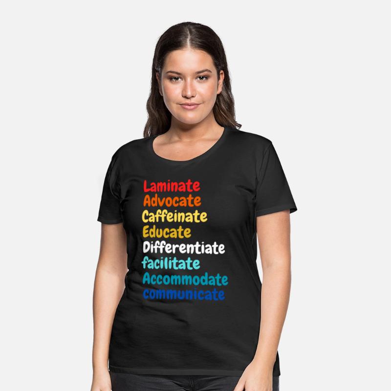 laminate advocate caffeinate educate differentiate