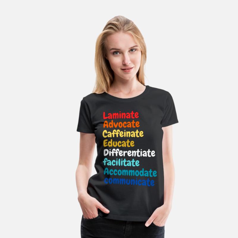 laminate advocate caffeinate educate differentiate