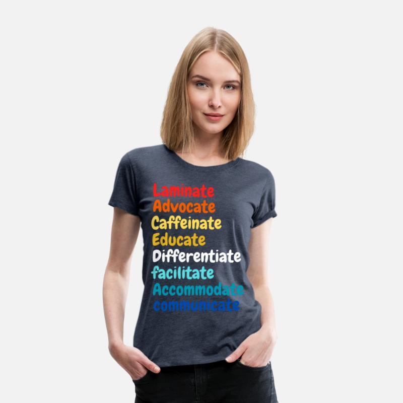 laminate advocate caffeinate educate differentiate
