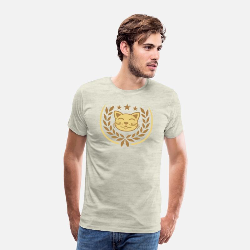 Laurel wreath face cat