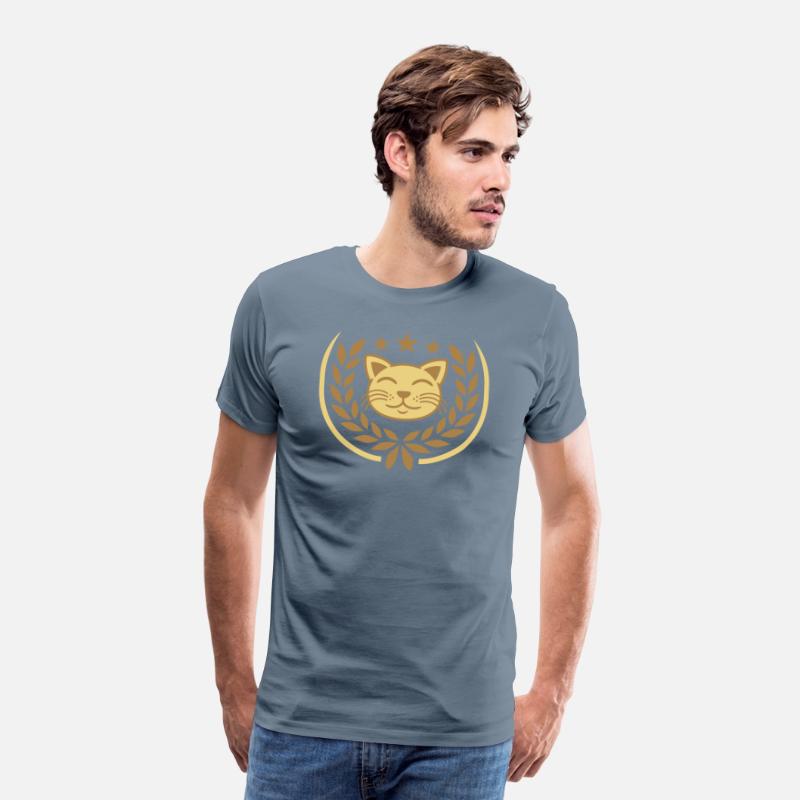 Laurel wreath face cat