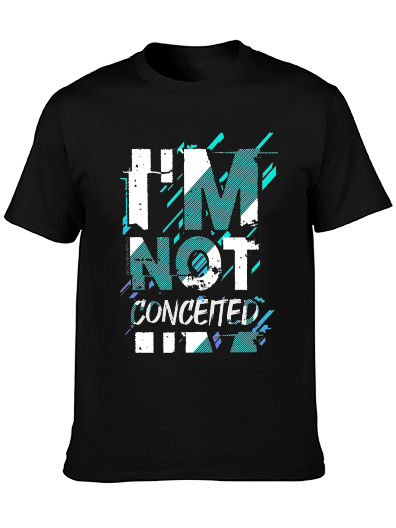 Im Not Conceited Mens Black Graphic Tee