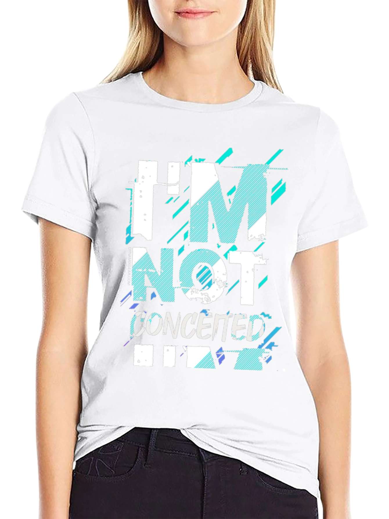 Im Not Conceited Mens Black Graphic Tee