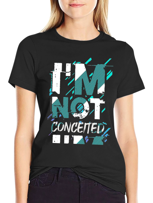Im Not Conceited Mens Black Graphic Tee