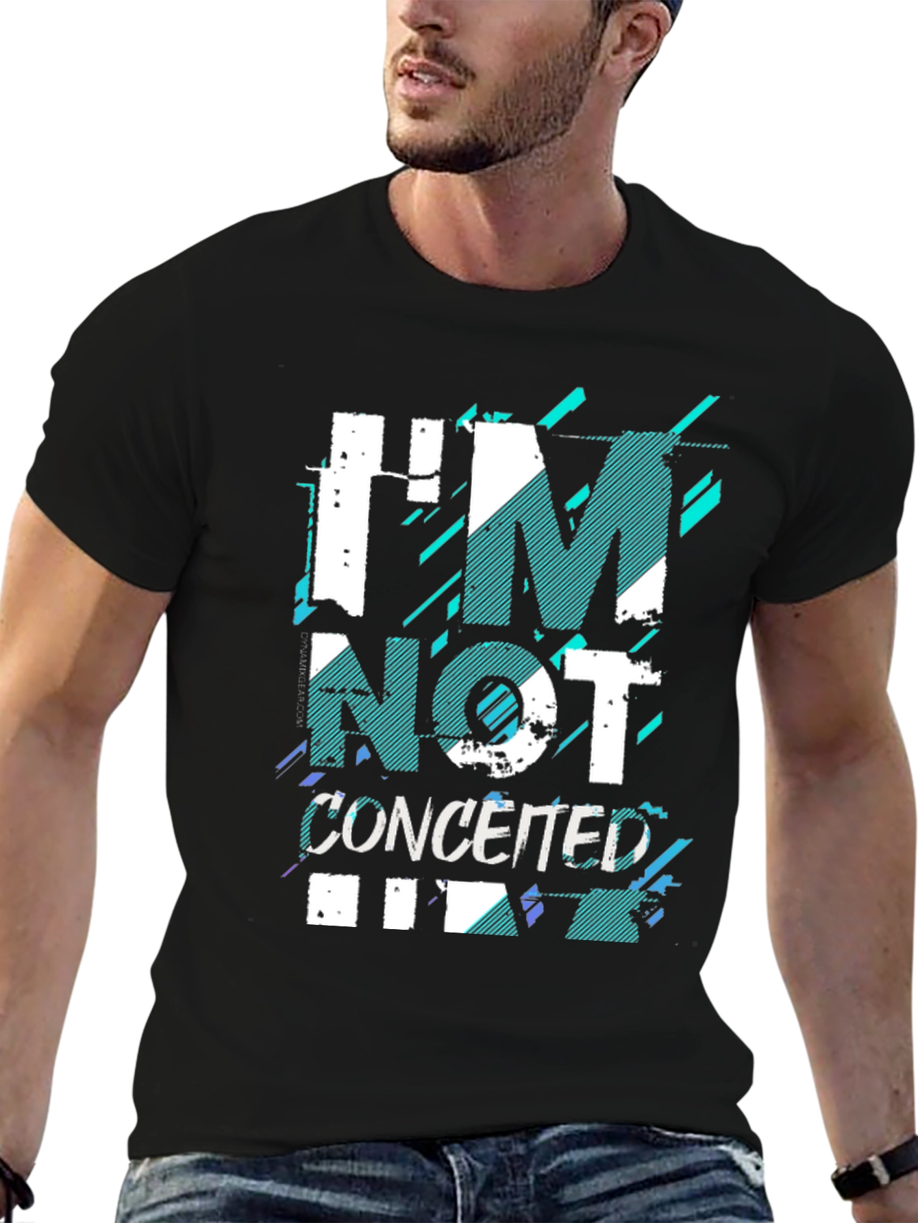 Im Not Conceited Mens Black Graphic Tee