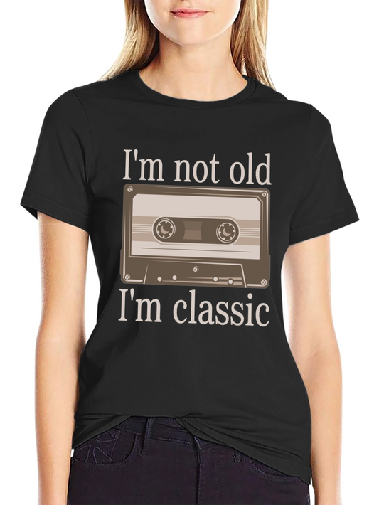 Classic Cassette Tape Graphic T-Shirt - Im Not Old Im Classic