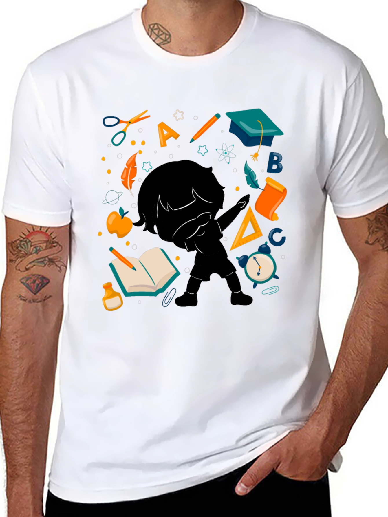 Back to School T-Shirt Dabbing Student