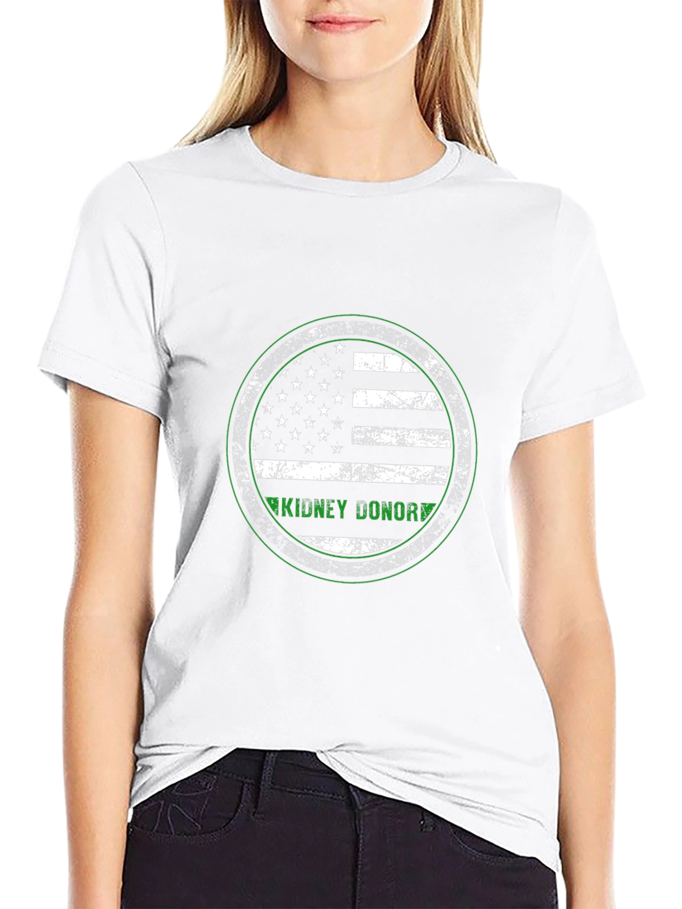 Kidney Donor T-Shirt American Flag