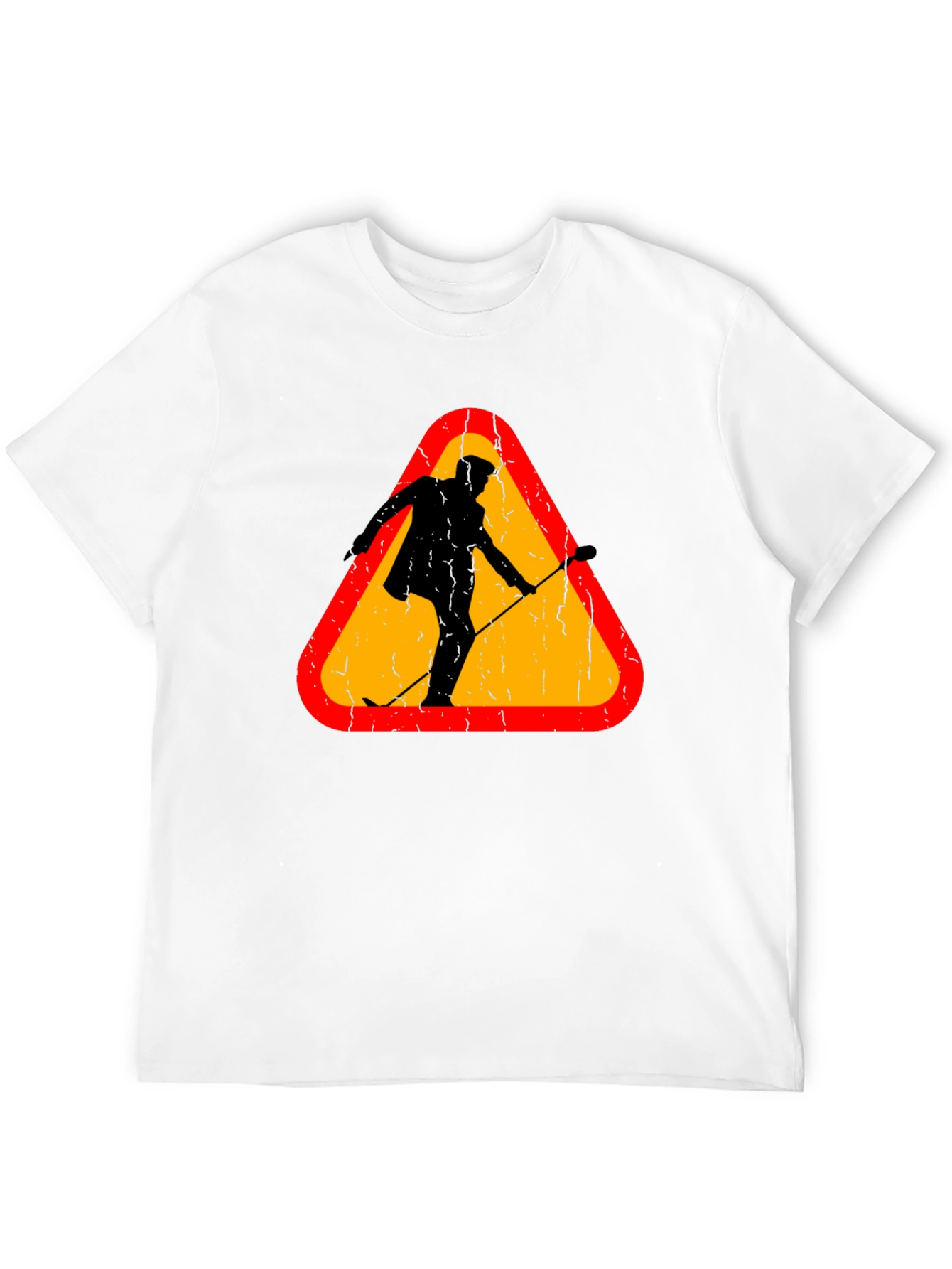 Warning Sign Musician Black T-Shirt