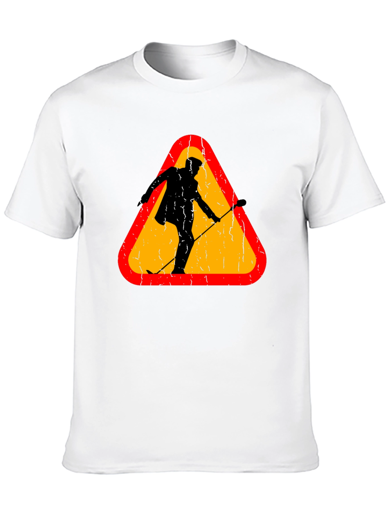 Warning Sign Musician Black T-Shirt
