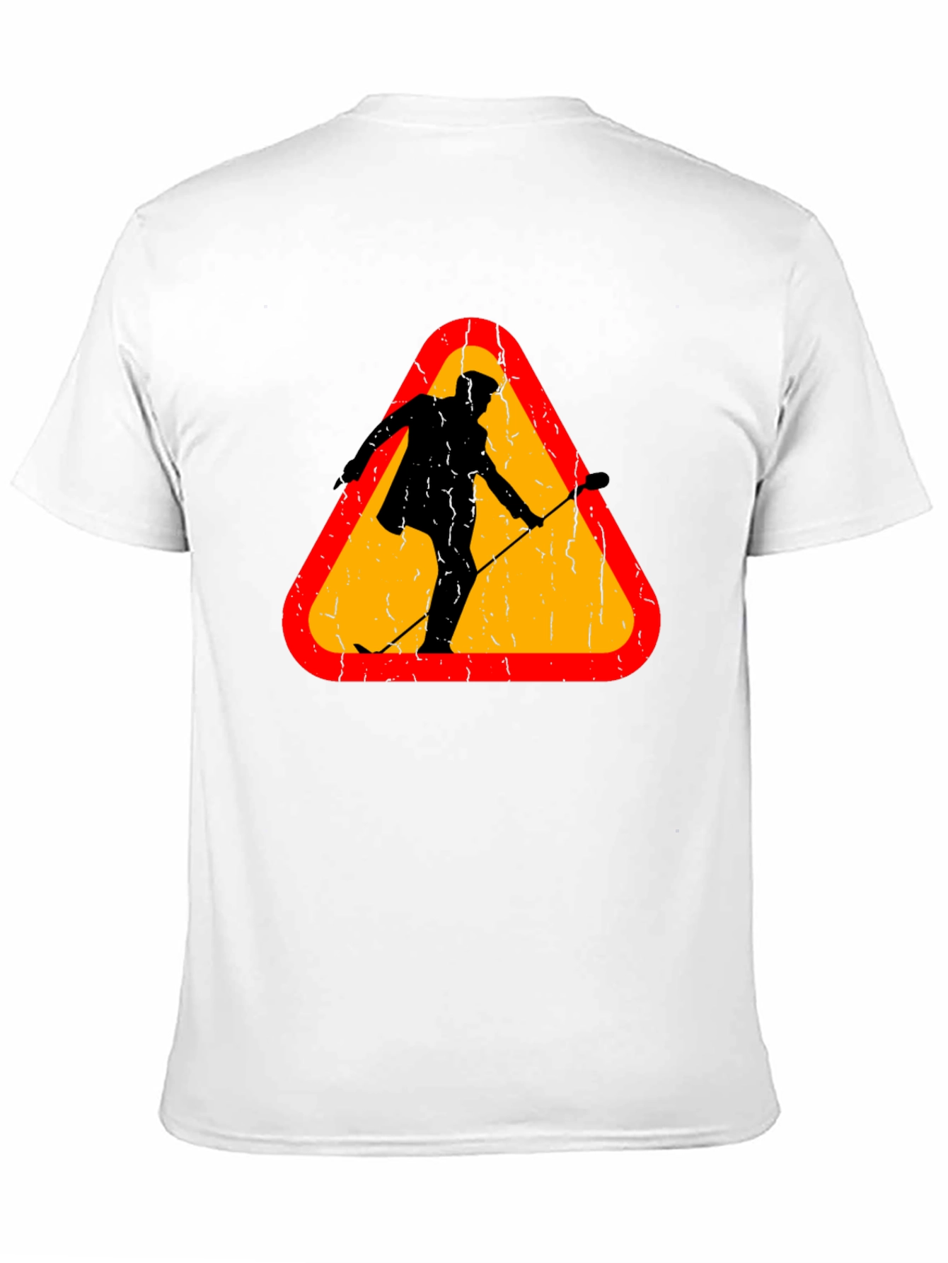 Warning Sign Musician Black T-Shirt