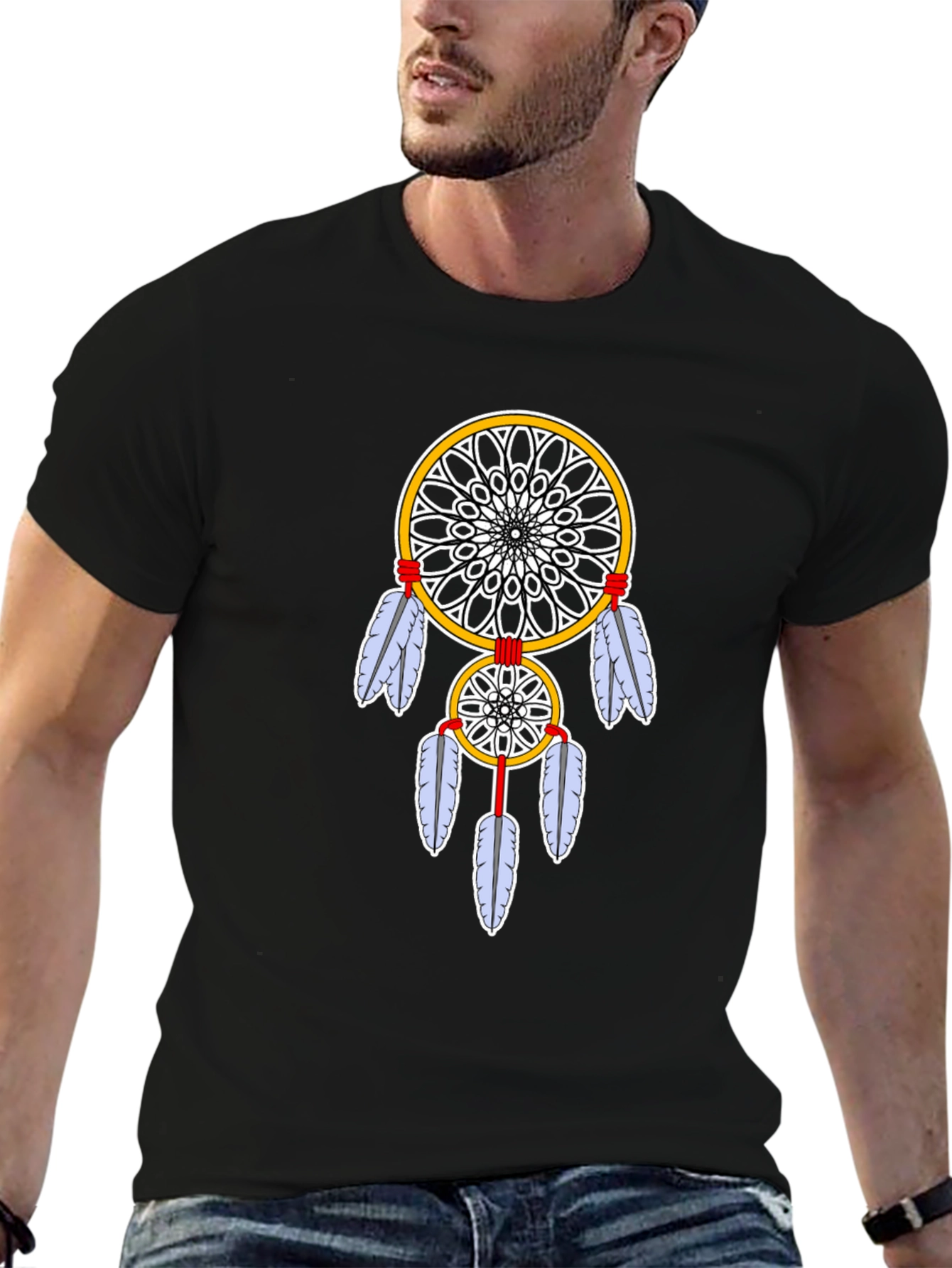 Dreamcatcher Graphic Tee - Native American Style