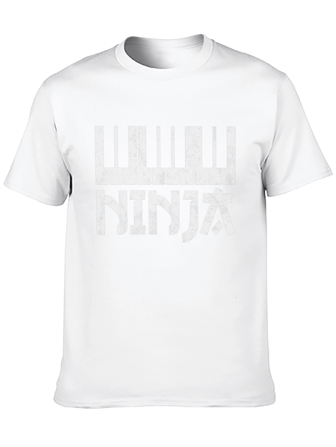 Piano Ninja Black Graphic T-Shirt