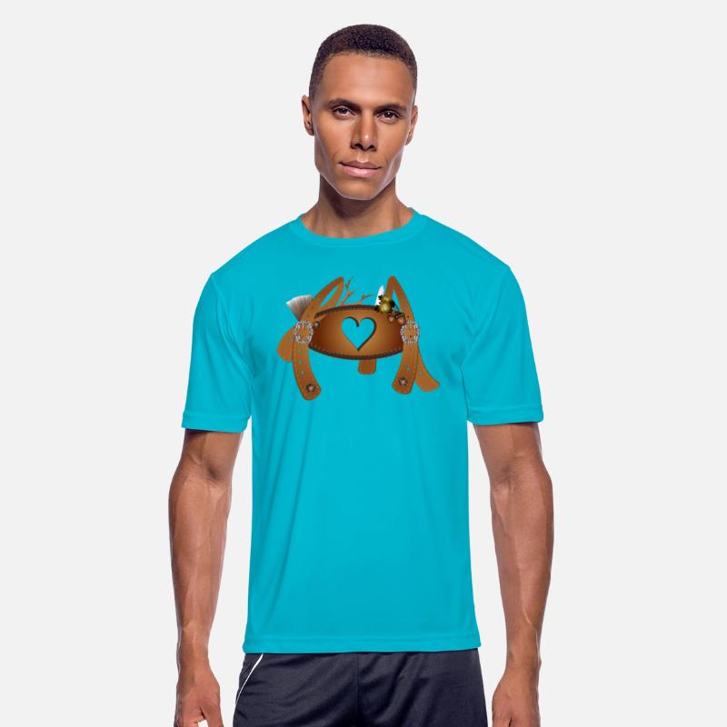 lederhosen illustration cross bar with heart