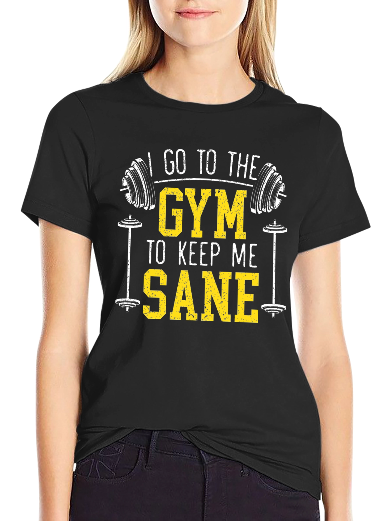 Gym Sane T-Shirt - Mens Fitness Tee