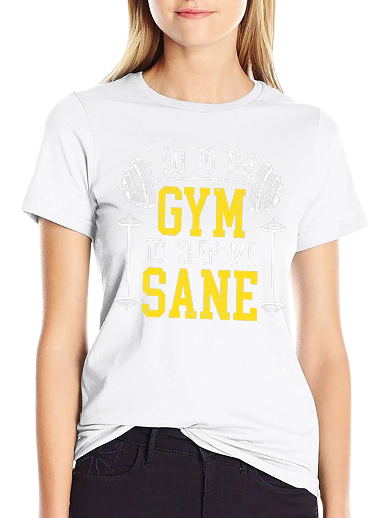 Gym Sane T-Shirt - Mens Fitness Tee