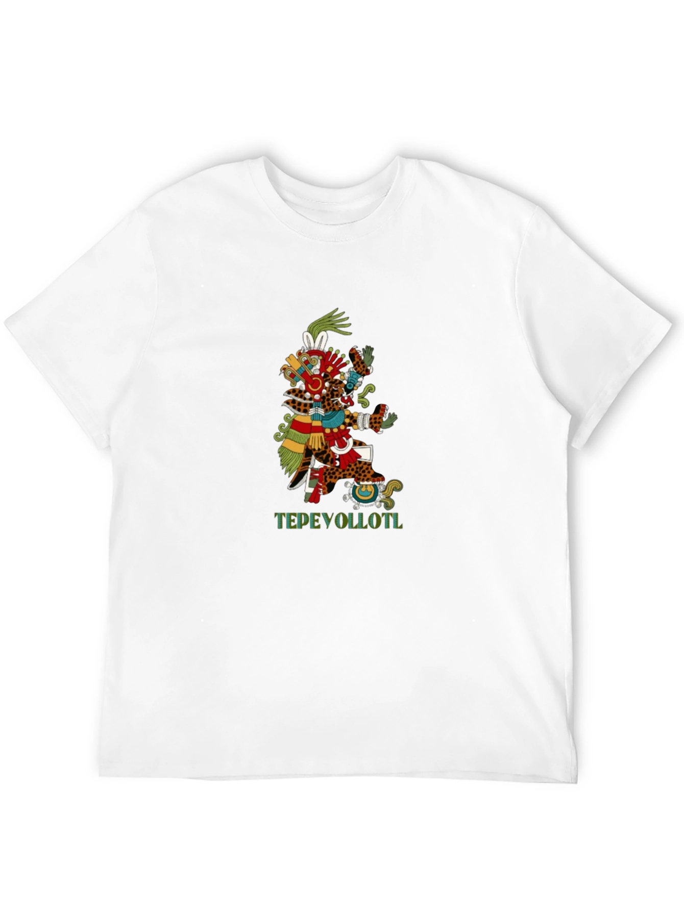 Aztec T-Shirt - Tepeyollotl Design - Black Tee