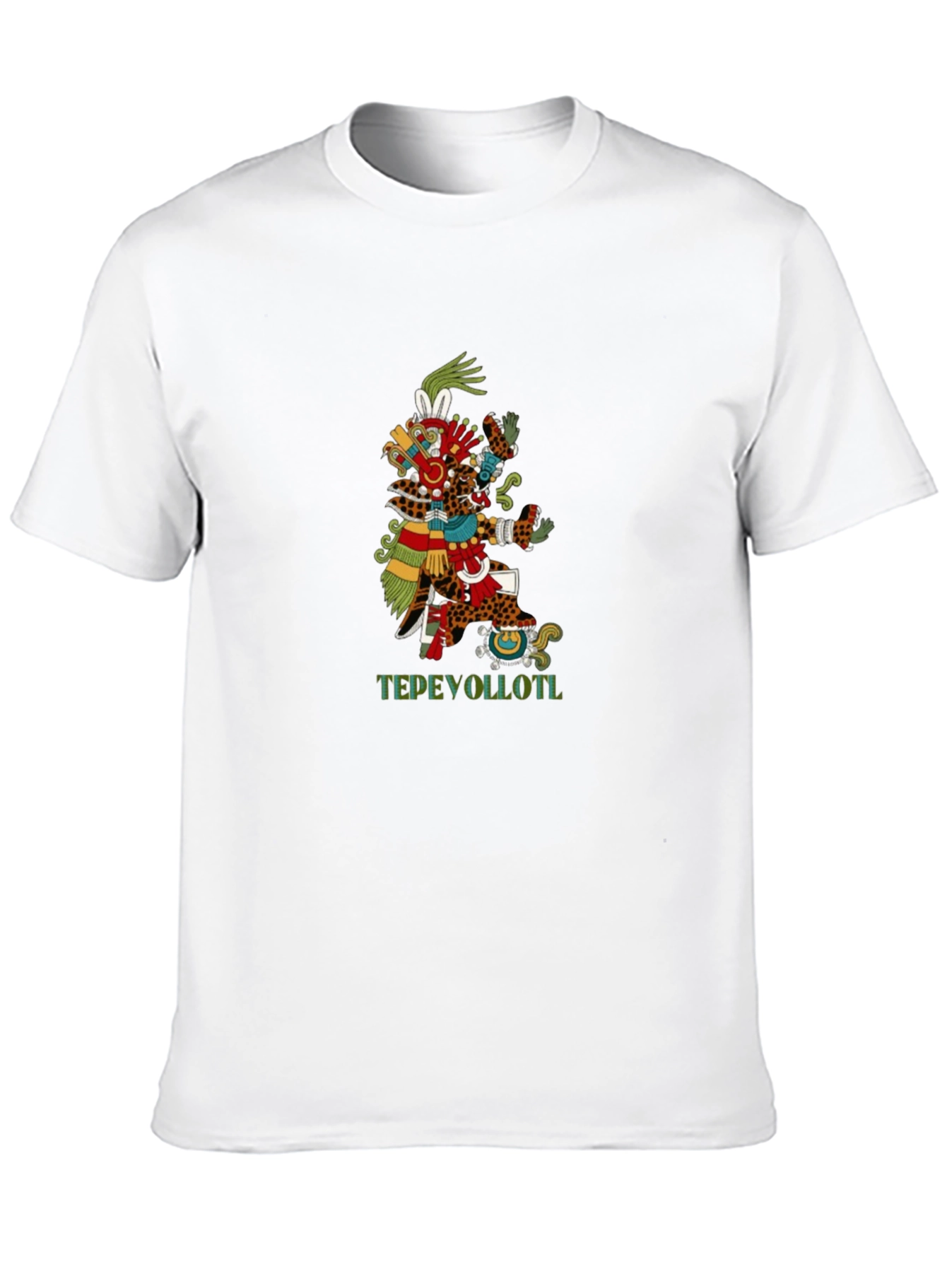 Aztec T-Shirt - Tepeyollotl Design - Black Tee